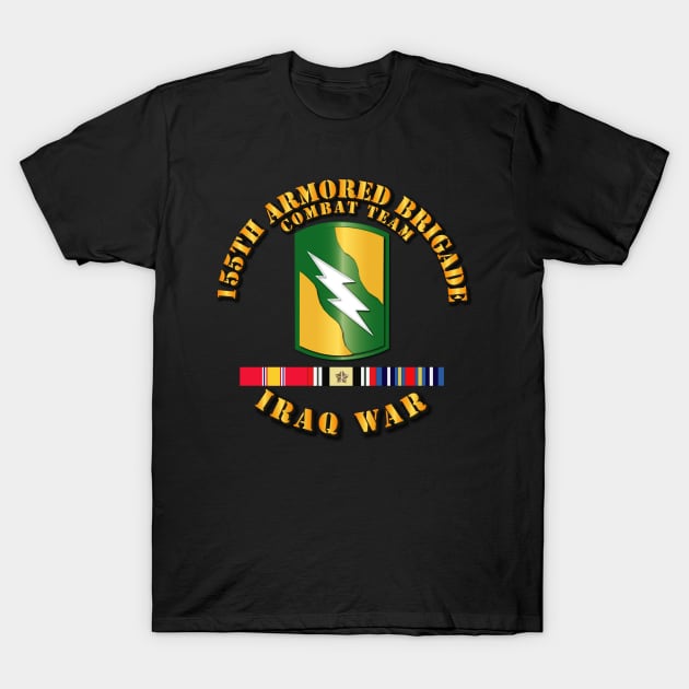 155th Armored BCT - Iraq War w SVC Ribbons T-Shirt by twix123844